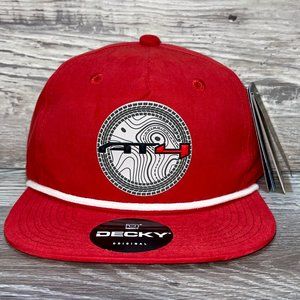 GMC AT4 Topo 3D Classic Rope Hat- Red/ White